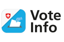 Bild mit Link zur Medienmitteilung über die Vote Info-App